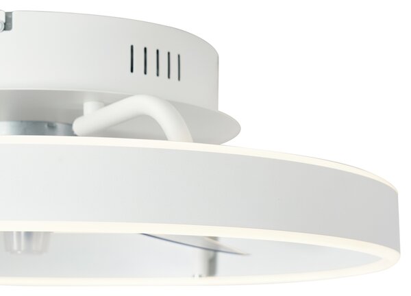Stropni ventilator bel 50 cm vklj. LED z možnostjo zatemnitve z daljinskim upravljalnikom - Maddy