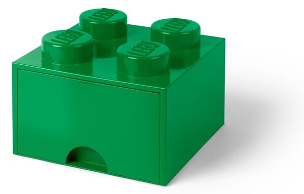 Zelena škatla za shranjevanje s predalom LEGO®