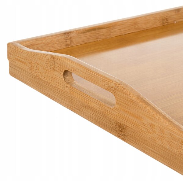 Zložljiva miza za zajtrk iz bambusa 50x30cm