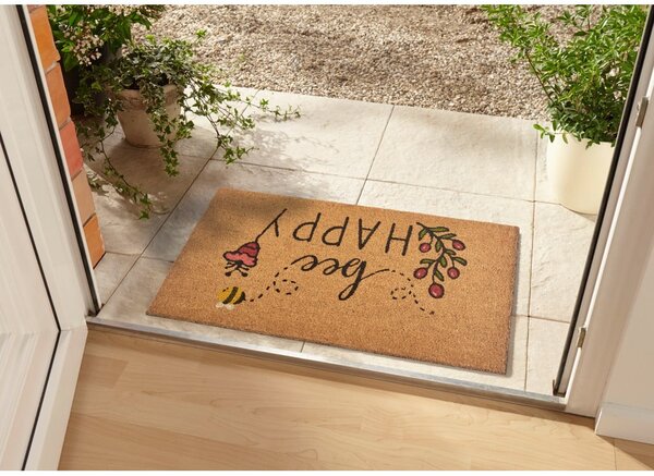 Predpražnik iz kokosovih vlaken 75x45 cm Bee Happy - Hanse Home