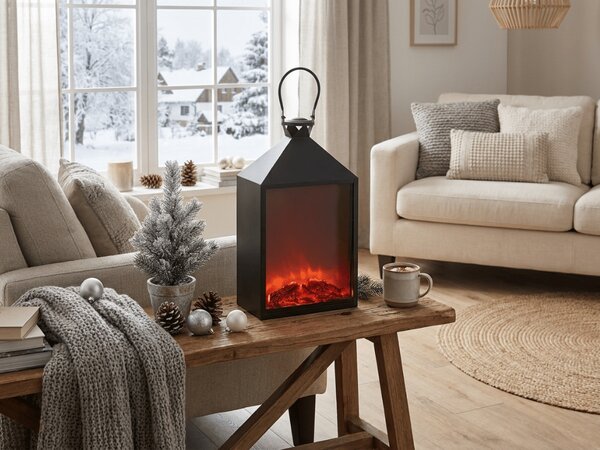 LED dekoracija luč COZY WARM 55x30 cm, črna