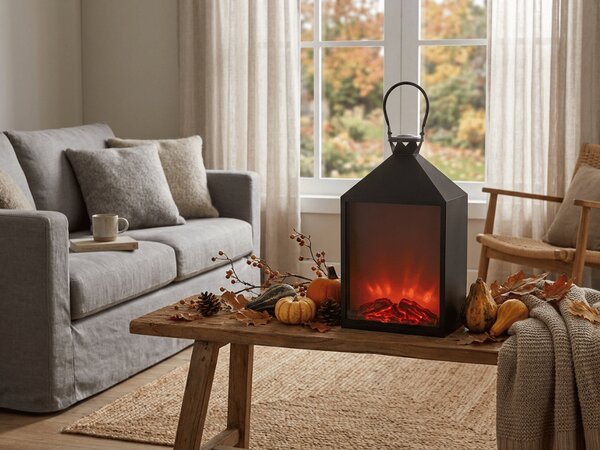 LED dekoracija luč COZY WARM 55x30 cm, črna