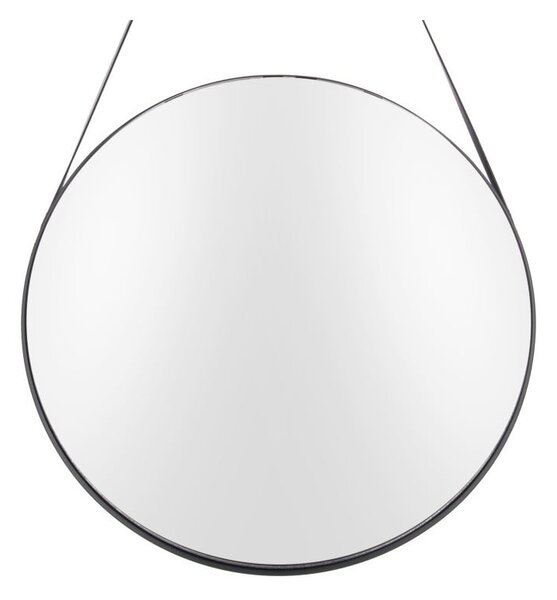 Stensko ogledalo z okvirjem v črni barvi PT LIVING Balanced, ø 47 cm