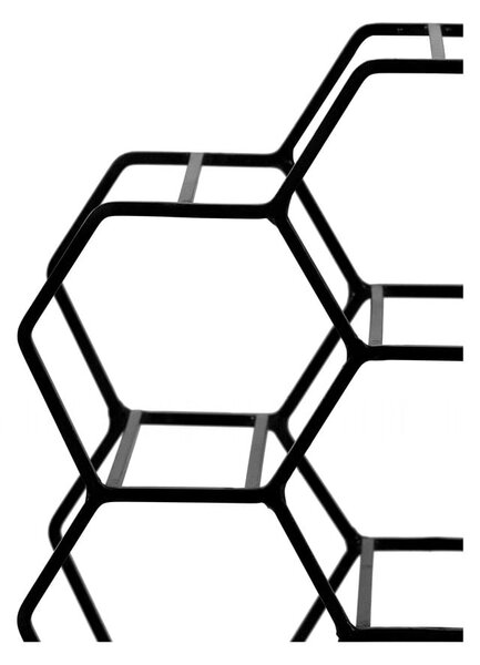 Črno kovinsko stojalo za vino za 12 steklenic Salbris - Light & Living