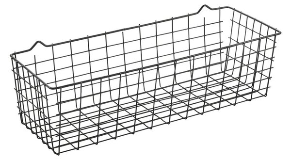 Črna stenska kuhinjska košara Metaltex Koala Lava