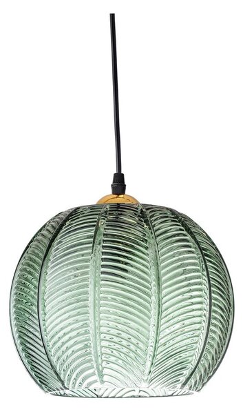 Zelena viseča svetilka s steklenim senčilom ø 22 cm Adar – Bloomingville