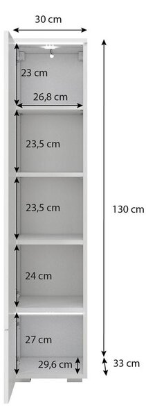 P & B Visoka Omara Vera 001, Mat Črna