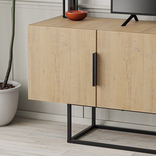 TV omarica v hrastovem dekorju 140x55 cm Titan – Marckeric