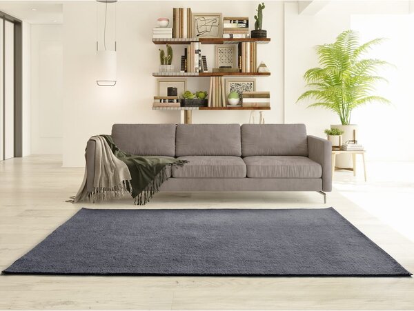 Temno siva preproga iz mikrovlaken 120x170 cm Coraline Liso – Universal