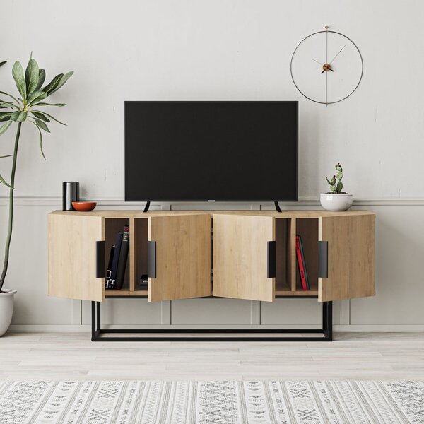 TV omarica v hrastovem dekorju 140x55 cm Titan – Marckeric