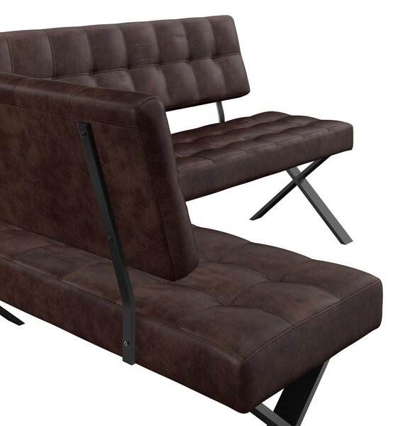 Mömax Kotna Klop Donna, Vintage Rjava, 150 X 200 Cm