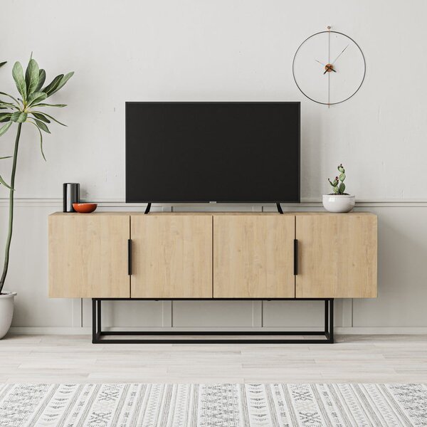 TV omarica v hrastovem dekorju 140x55 cm Titan – Marckeric