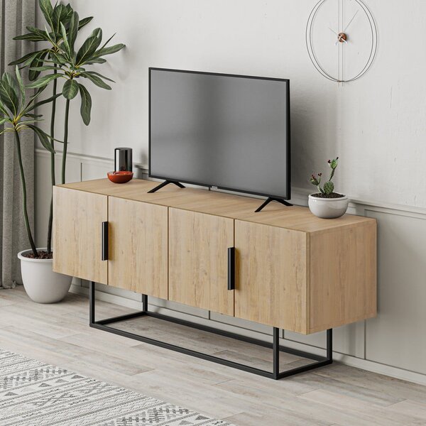 TV omarica v hrastovem dekorju 140x55 cm Titan – Marckeric