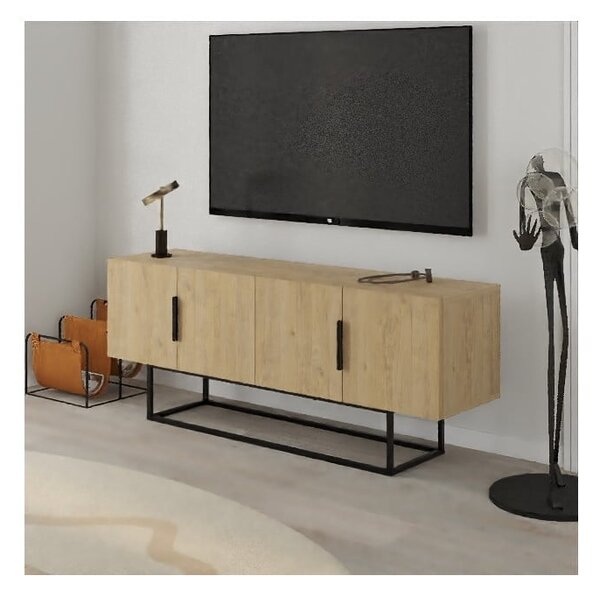TV omarica v hrastovem dekorju 140x55 cm Titan – Marckeric