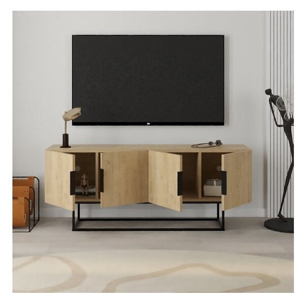 TV omarica v hrastovem dekorju 140x55 cm Titan – Marckeric