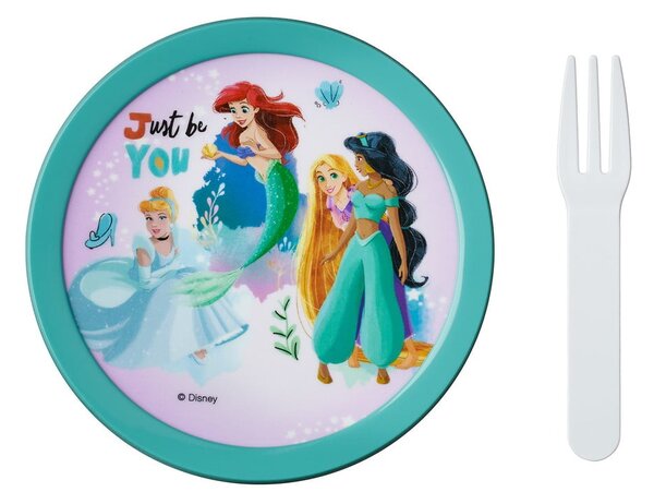 Otroška posoda za malico z vilico Disney princess – Mepal