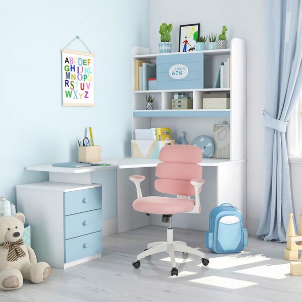 MID.YOU Mladinski Vrtljivi Stol Kid Ergolino W, Roza
