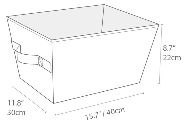 Tekstilna košara za shranjevanje 30x40x22 cm Soft Storage – Bigso Box of Sweden