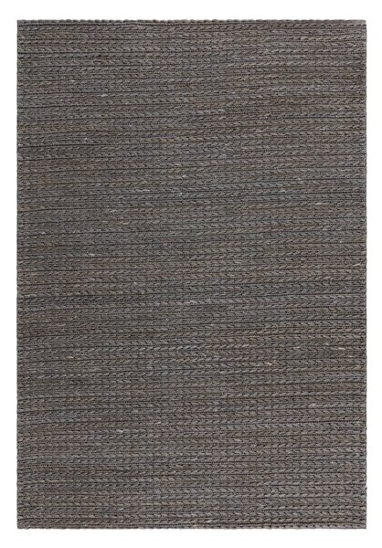 Antracitno siva ročno tkana preproga iz jute 120x170 cm Oakley – Asiatic Carpets