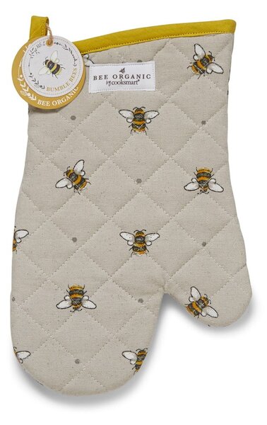 Bež-rumena bombažna kuhinjska rokavica Cooksmart ® Bumble Bees