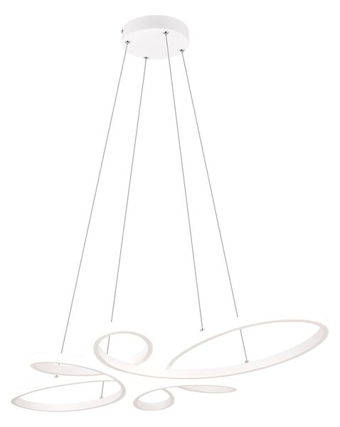 Bela LED viseča svetilka Fly – Trio