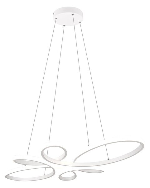 Bela LED viseča svetilka Fly – Trio