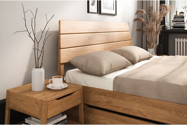Zakonska postelja iz masivnega hrasta 160x200 cm Twig – The Beds