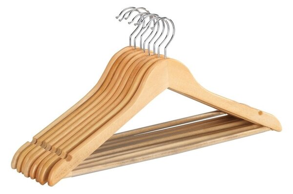 Komplet 8 lesenih obešalnikov za oblačila Wenko Shaped Hanger Eco