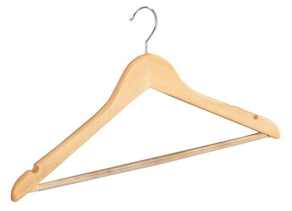 Komplet 8 lesenih obešalnikov za oblačila Wenko Shaped Hanger Eco