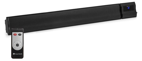 Blumfeldt Cosmic Beam Plus, infrardeči grelnik za teraso, 2400 W, dalinski upravljalnik, črn