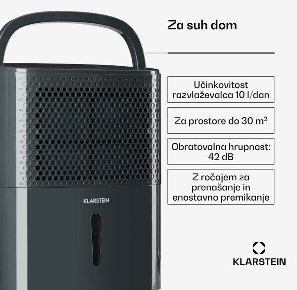 Klarstein DryFy 10 razvlaževalec zraka 200W 10l/d 80 m³/h 20-30m²