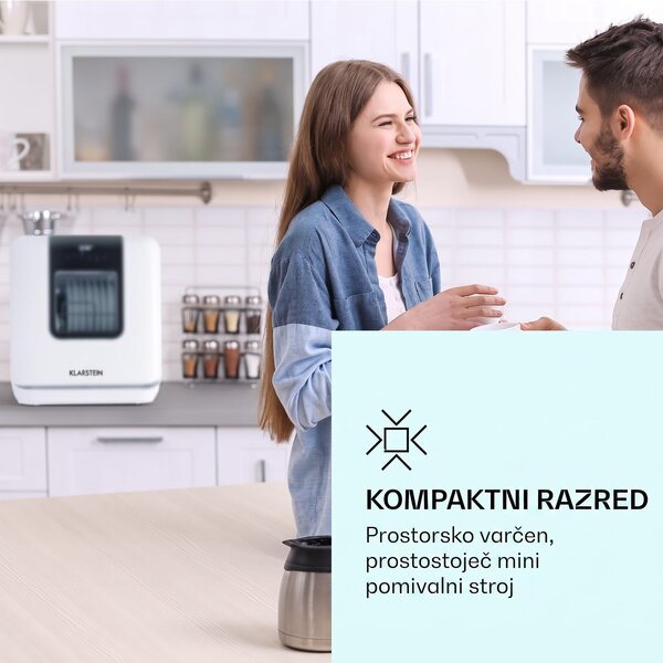 Klarstein Melville 3, pomivalni stroj, prostostoječi, brez namestitve, 3 nastavki, razred energijske učinkovitosti F