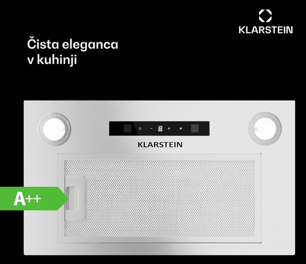 Klarstein Paolo 52 Vgradna kuhinjska napa 52 cm 439 m³/h LED Touch A++