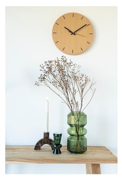 Stranska mizica iz masivnega tika v naravni barvi 30x90 cm Girona – House Nordic