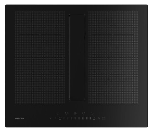 Klarstein Chef-Fusion Down Air System indukcijska kuhalna plošča + napa 60 cm 598 m³/h EEC A