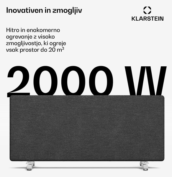 Blumfeldt ThermaTouch konvektor, 2 000 W, elegantna zasnova, upravljanje na dotik, do 20 m²