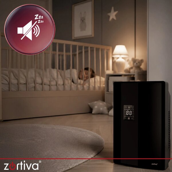 2v1 90W LCD razvlaževalec in čistilec zraka absorber vlage 2L črn