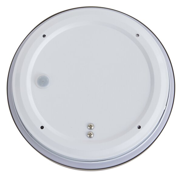Sodobna stropna svetilka taupe z belo 25cm IP44 - Walden
