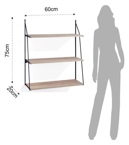 Stenska knjižna polica Tomasucci Fast