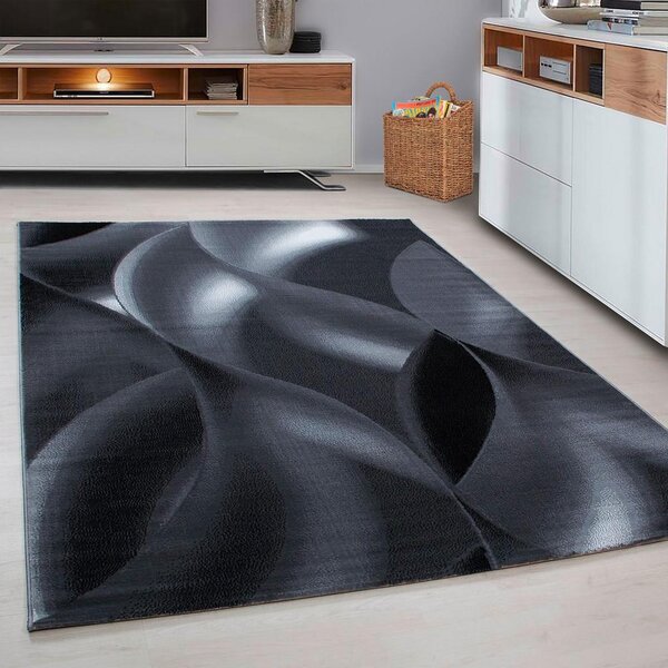 Novel Tkana Preproga Plus Black Črna, 80x150 Cm