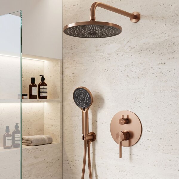 Komplet za tuširanje za vgradnjo Rea Foster Brush Copper + BOX