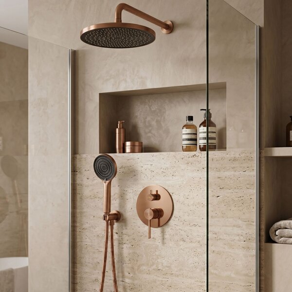 Komplet za tuširanje za vgradnjo Rea Foster Brush Copper + BOX