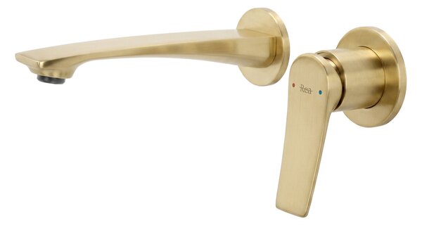 Podometna armatura za umivalnik REA VISION Brush Gold + BOX