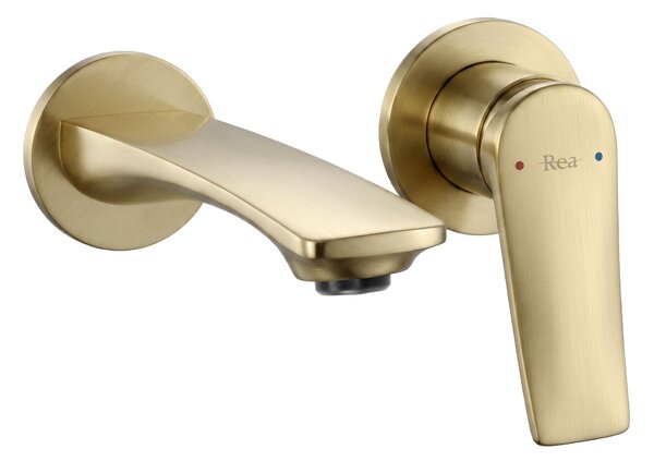 Podometna armatura za umivalnik REA VISION Brush Gold + BOX