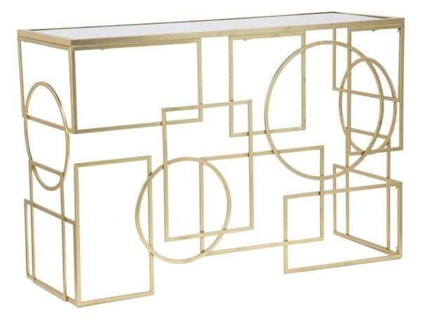 Stranska mizica v zlati barvi 41x120 cm Marie – Mauro Ferretti