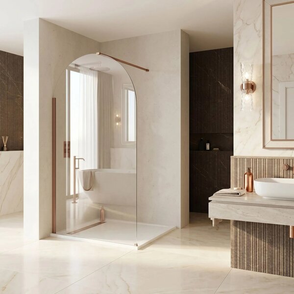 Stena za prhanje Rea Heaven Brush Copper 100