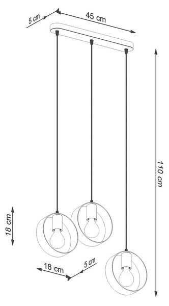 Bela viseča svetilka ø 18 cm Lammi – Nice Lamps