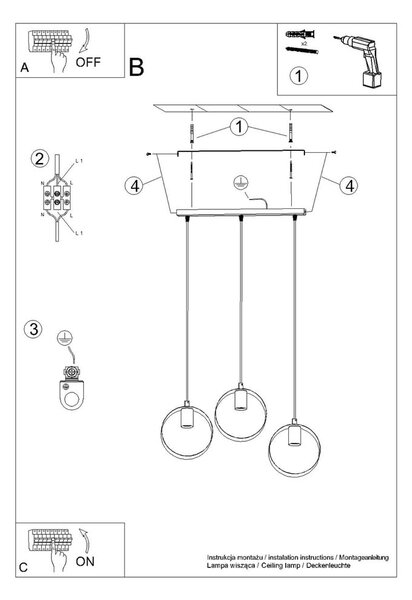 Bela viseča svetilka ø 18 cm Lammi – Nice Lamps