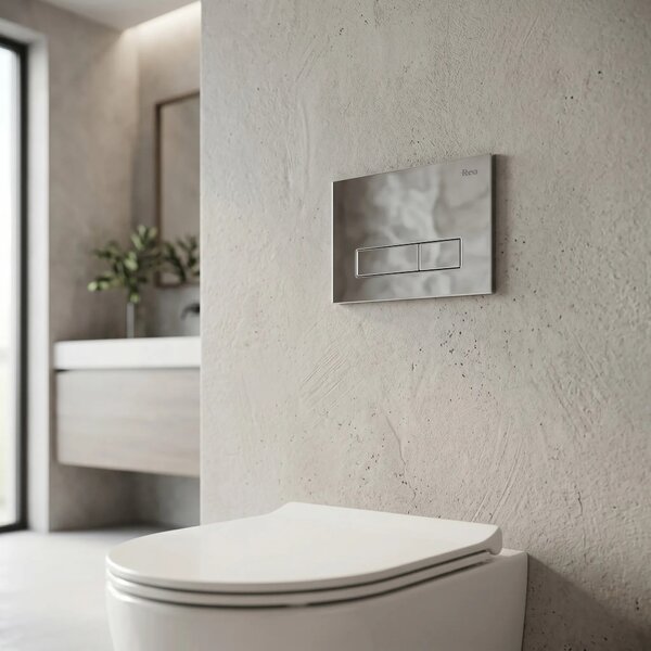 Podometni Set za WC Slim 024N z Gumbom HD Chrome