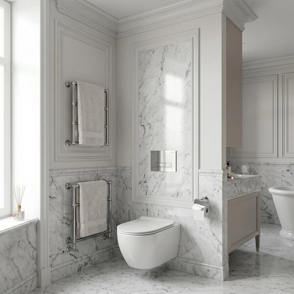 Podometni Set za WC Slim 024N z Gumbom HD Chrome